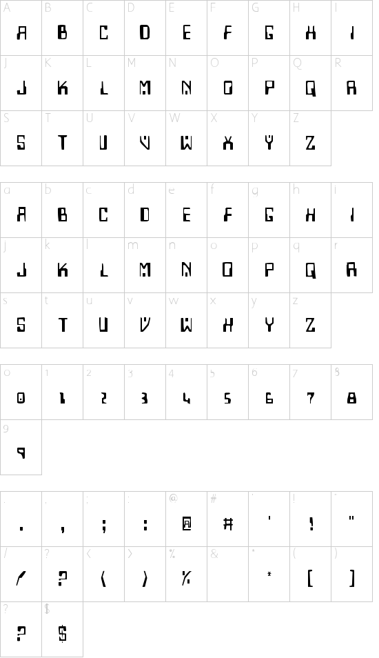 Homemade Robot Schriftart Font Download Kostenlos