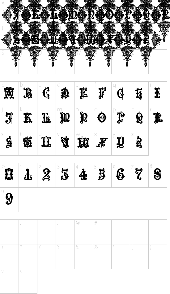 Medieval Sorcerer Ornamental Schriftart Font Download Kostenlos