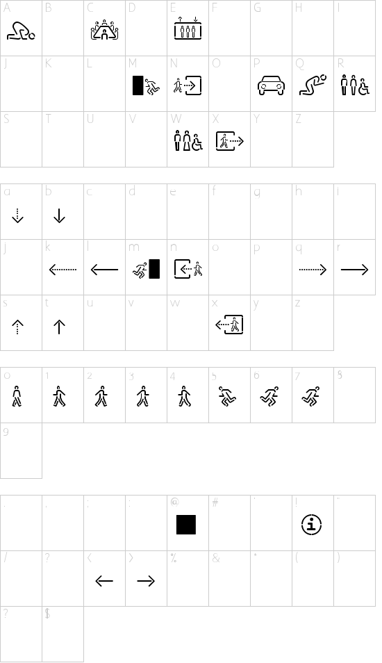 SirucaPictograms Schriftart Font Download Kostenlos